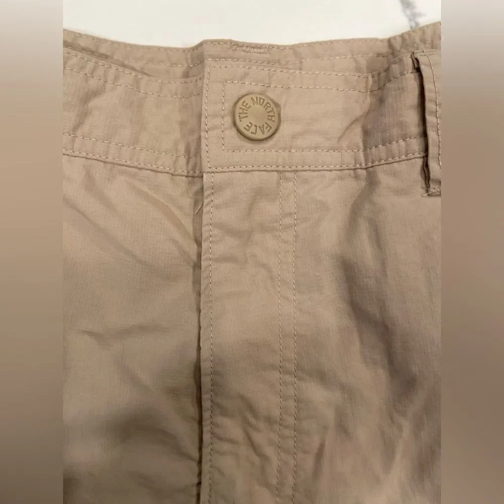 The North Face Mens 24 Horizon 2.0 Cargo Utility Shorts Beige Khaki Hiking